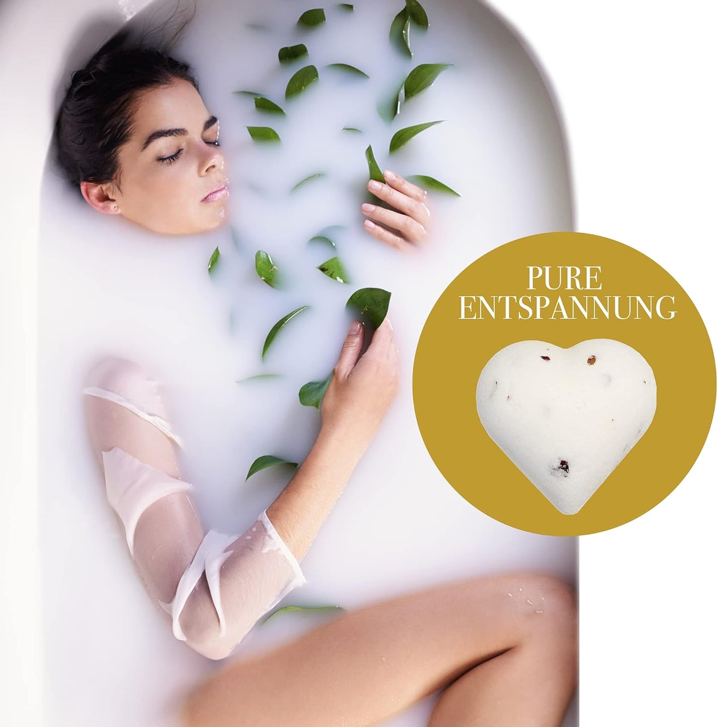 JUST LOVE hochwertiges Badebomben Set in Herzform, Wellness mit natürlichen Inhaltsstoffen, Geschenke für Frauen